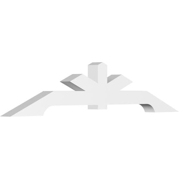 Ekena Millwork Vanguard Architectural Grade PVC Gable Bracket, 108"W x 22 1/2"H x 6"D x 6"F, 5/12 Pitch GBP108X23X0606VAN00 - main